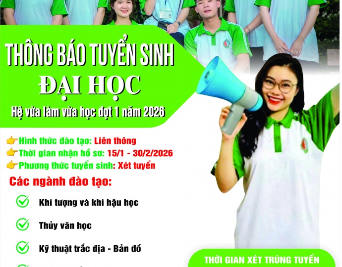 Tuyển sinh đại học hình thức VLVH tại Phân hiệu đợt 1 năm 2026